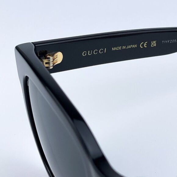 NEW GUCCI GG0034SN 001 Black Grey Women Sunglasses main image 4